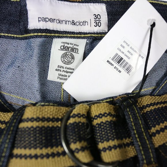 Paper Denim & Cloth Slim Straight Jeans Dark Blue - Picture 3 of 5